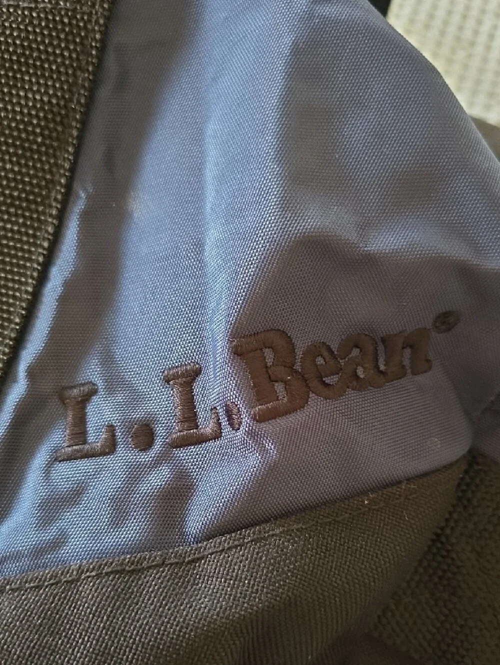 L.L. Bean Navy and Black Adventure Duffel Bag Large Unisex